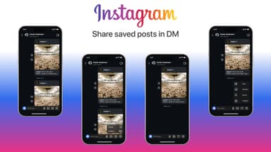 Instagram Saved Post Sharing in DMs